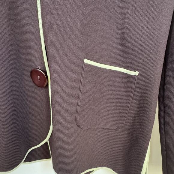 BCBG MaxAzria Women’s L Slinky Knit Cardigan Sweater Brown Lime Luxe Neutral NWT - Picture 7 of 13